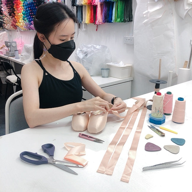 Ballet Pointe Shoe Ribbons Sewing Workshop