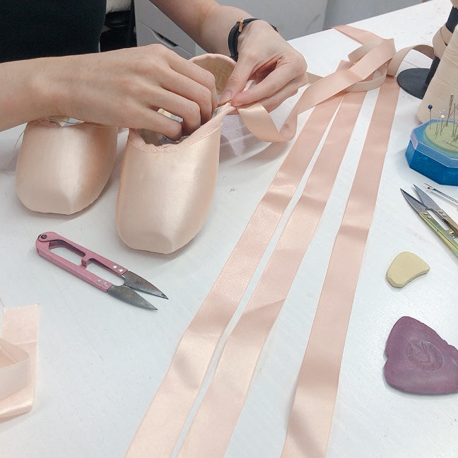 Ballet Pointe Shoe Ribbons Sewing Workshop – Free Movement™ Dance Solutions