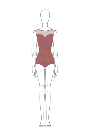 
            
                Load image into Gallery viewer, Couture Boat Neck Sweetheart Leotard
            
        