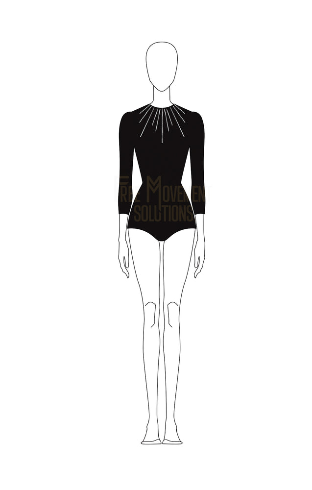 
            
                Load image into Gallery viewer, Couture Open Back Long Sleeve Leotard
            
        