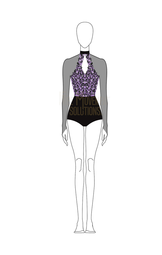
            
                Load image into Gallery viewer, Couture Keyhole Halter Leotard
            
        