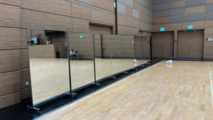 Shatterproof Frameless Mirror on Wheels