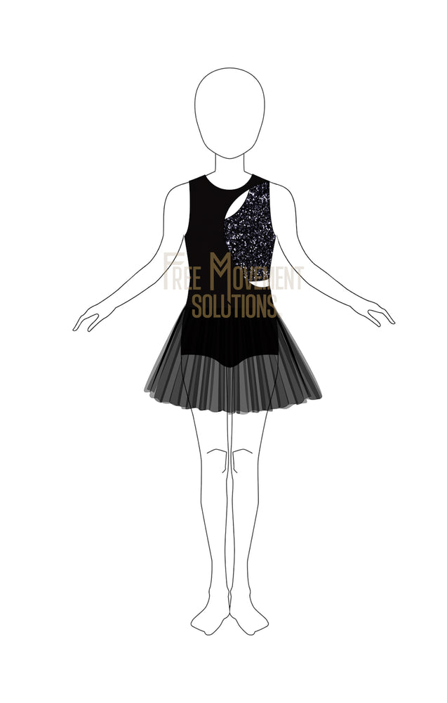 
            
                Load image into Gallery viewer, Couture Cut-Out Leotard Dress
            
        