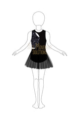 Couture Cut-Out Leotard Dress